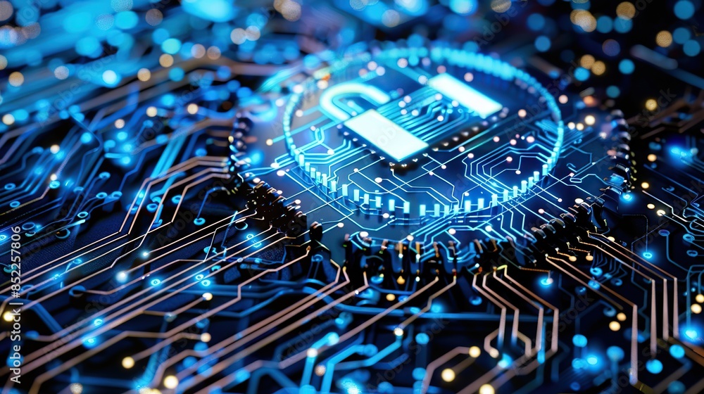 Poster advanced modern cyber defense strategies to prevent malware concept