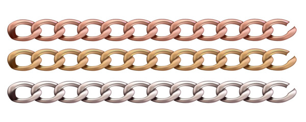 Haberdashery accessories. Set Metal chain.