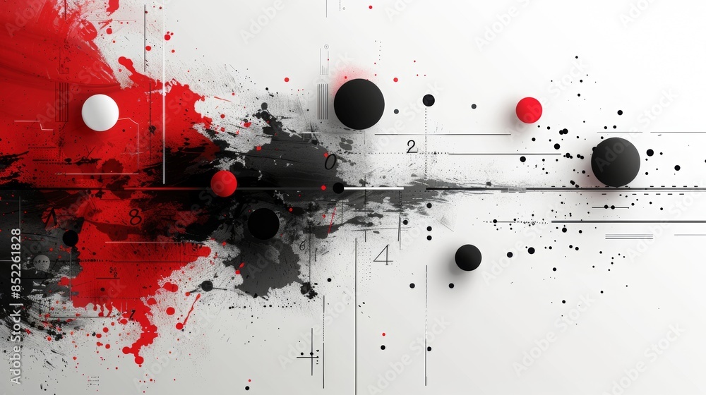 Poster a simple modern and stylish background that subtly includes addition symbols and numbers. use mainly
