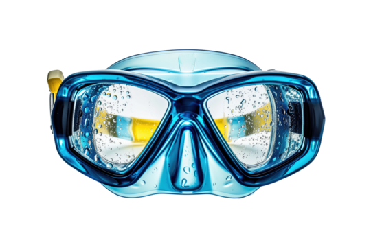 snorkel goggles, transparent background