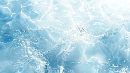 Crystal Clear Water Splash, Generative AI