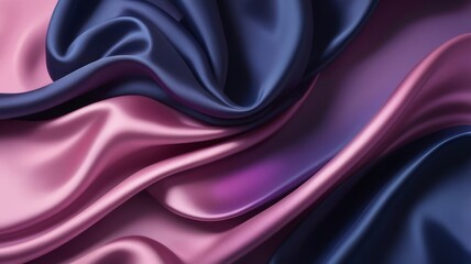Fototapeta premium Smooth Chromatics Dark Blue and Lavender Satin
