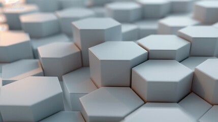 Obraz premium abstract background with hexagons