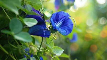 Butterfly pea Blue pea or Asian pigeonwings also known as Clitoria ternatea