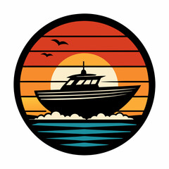 retro sunset vector artwork and svg