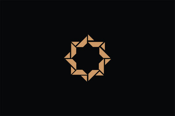 Obraz premium star and hexagon iconic logo, brackets logo, brackets and diamond logo, Floral cube geometric logo , a hexagonal flower logo in a hexagonal flower, star logo, star and diamond logo