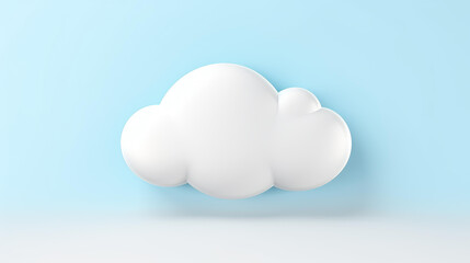 Utilize AI for innovative design of a speech bubble on a cloud.