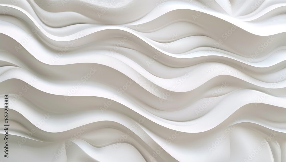 Poster a white background with a wave pattern