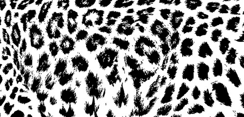 Print background creative texture leopard snow jaguar black and white