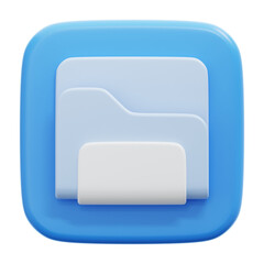 FOLDER 3D ICON ILLUSTRATION