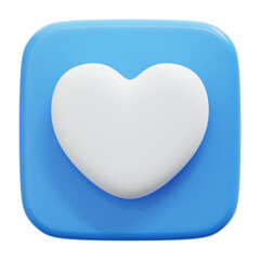 HEART 3D ICON ILLUSTRATION