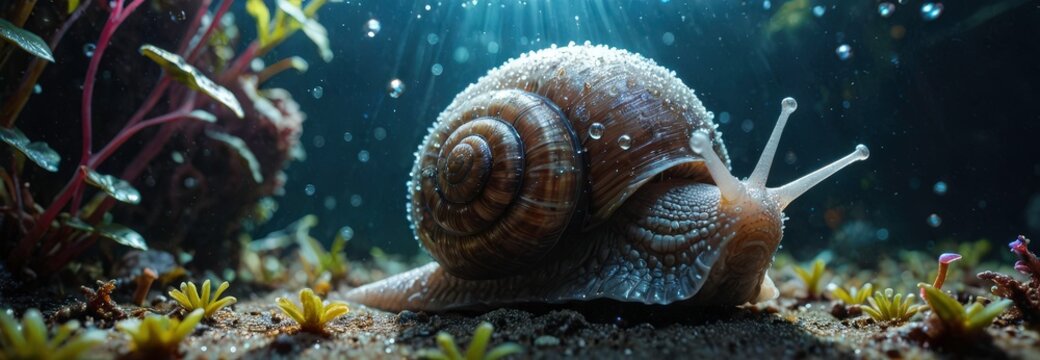 Snail in a Mystical Forest.