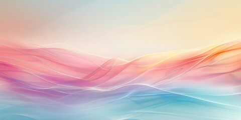 Fototapeta premium Abstract Pastel Waves Background