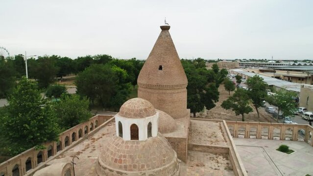 Ancient Asian mausoleum of CHASHMA AYUB in Bukhara, Uzbekistan