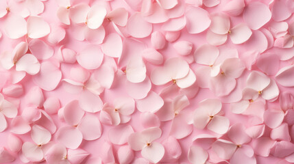 Obraz premium Delicate soft pink flower petals isolated on a clean background, creating an elegant and tranquil aesthetic.