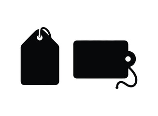 price tag label silhouette set | Vector art | discount label silhouette illustration set | Black Friday