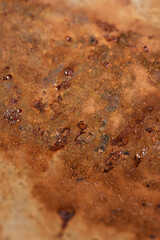 Rusty metal texture background with streaks of rust. Corroded metal background. 