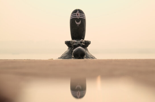 Shiv ling at the Ghat of Varanasi