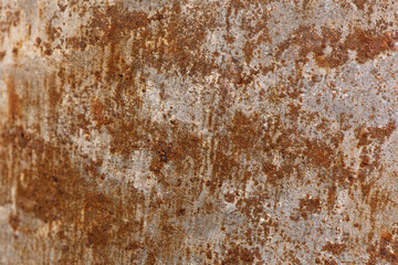 Rusty metal texture background with streaks of rust. Corroded metal background. 