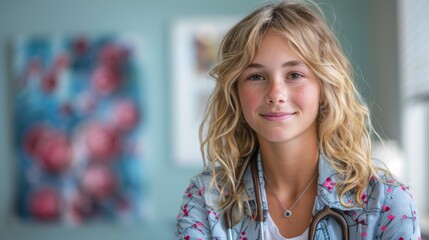 Healing Through Art: Doctor Using Art Therapy to Aid Teen Patient with Chronic Illness