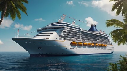 cruise ship in the sea