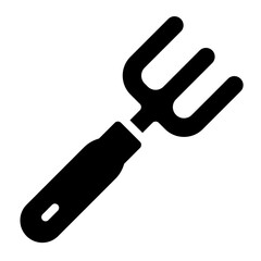 Fork gardening tools icon