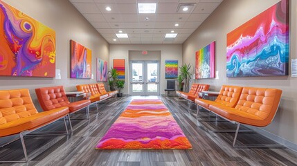LGBTQA+ , LGBT : Embracing Diversity: Doctor Showcasing LGBTQIA+ Art in Waiting Room