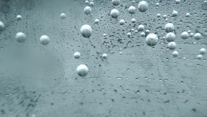 Macrography, witness the mesmerizing allure of a margarita bubble delicately adorned with a slice...