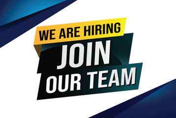 we are hiring join our team word concept vector illustration with modern futuristic 3d style for landing page template ui web mobile app poster banner flyer background gift card coupon label wallpaper