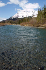 Alaskan Mountains with River