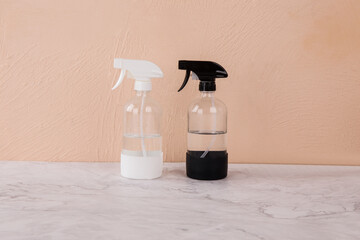 Glass bottle packaging spray bottle
