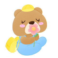 teddy bear with a flower