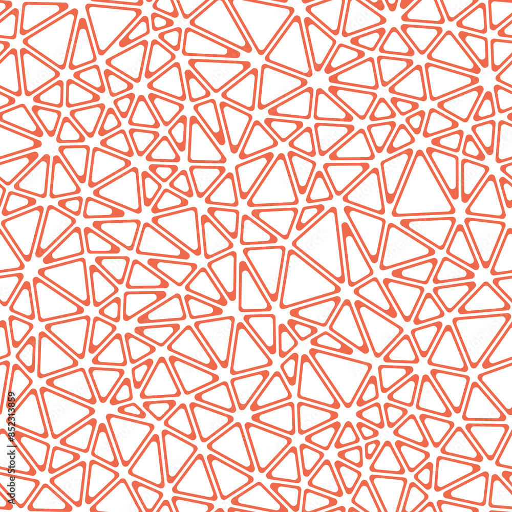 Aufkleber triangles pattern with small triangles in a solid color style. rounded triangular cells outlined in 