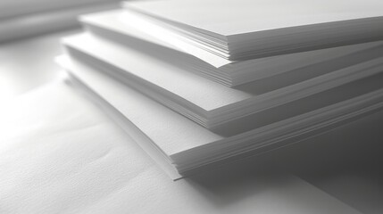 Obraz premium A stack of pristine, untouched sheets of paper.