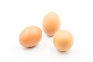 Chicken eggs on white background,  egg isolated on the white background, Close-up view of raw chicken eggs, chicken egg isolated on white background, Raw eggs on white background