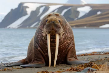 walrus on an arctic beach