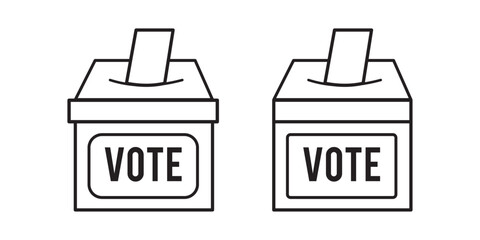 Ballot box vector icon