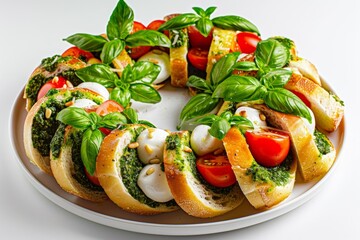 Magnificent Caprese Wreath with Sun-Kissed Tomatoes