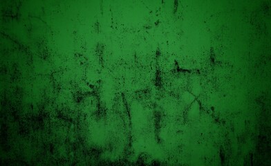 The background is made of green patterned concrete. Dark abstract green stone concrete paper texture background panorama banner long, with space for text