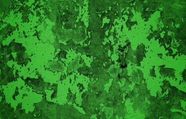 The background is made of green patterned concrete. Dark abstract green stone concrete paper texture background panorama banner long, with space for text