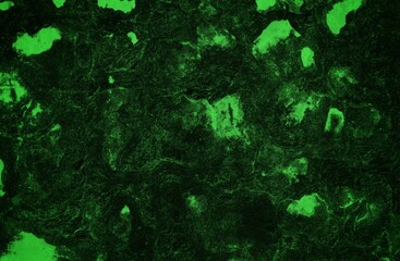 The background is made of green patterned concrete. Dark abstract green stone concrete paper texture background panorama banner long, with space for text