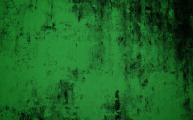 The background is made of green patterned concrete. Dark abstract green stone concrete paper texture background panorama banner long, with space for text