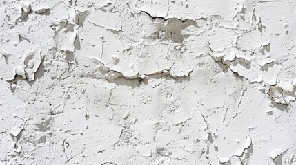 Obraz premium Close up of a textured white painted concrete wall surface