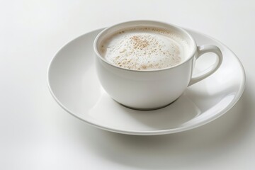Cappuccino Cup Tea-Chino: Aromatic Herbal Tea and Creamy Steamed Milk