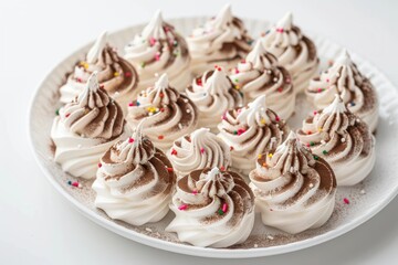 Stunning Cappuccino Swirl Meringues with Fluffy, Airy Texture and Espresso Flavors