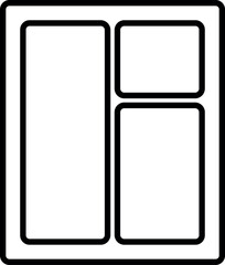 Window icon trendy design template