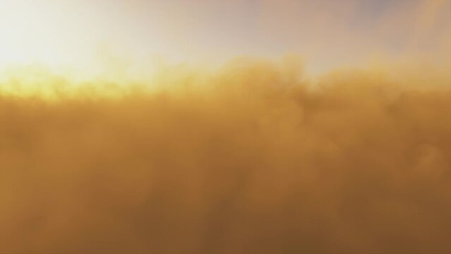 3d Animation of a violent dust storm