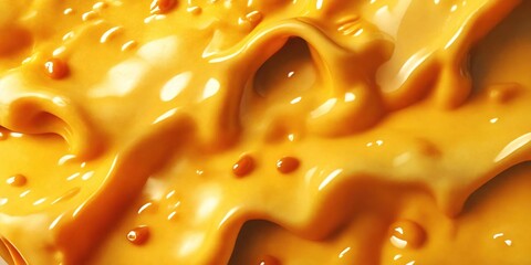 Melted cheese close-up