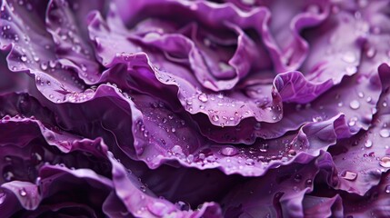 Obraz premium Close up of Purple cabbage texture