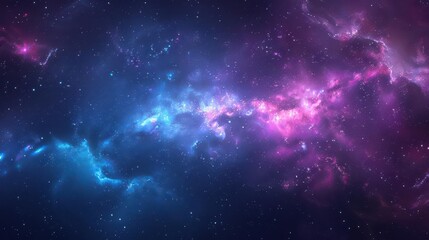 Naklejka premium space themed wallpaper, deep blues and purples, stars and galaxies